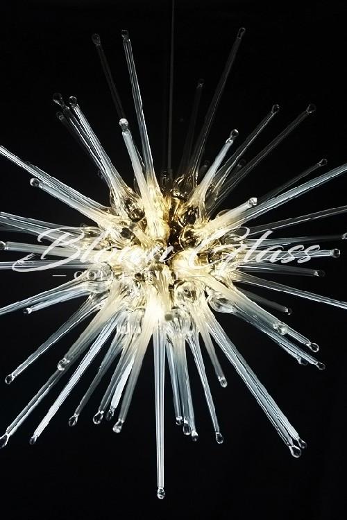 Starburst Hand Blown Glass Chandelier - Blown Glass Collective