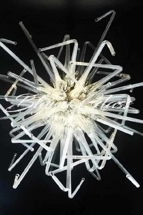 Viz-ual-Vizor Hand Blown Glass Chandelier - Blown Glass Collective