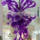 Purple Paradise Hand Blown Glass Chandelier - Blown Glass Collective