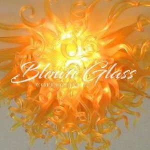 Golden Dawn Hand Blown Glass Chandelier - Blown Glass Collective