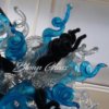 Modern Madness Hand Blown Glass Chandelier - Blown Glass Collective