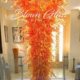 Sunset in Motion Hand Blown Glass Chandelier - Blown Glass Collective