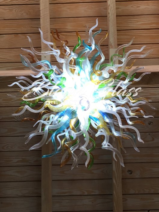 Sand & Sea Hand Blown Glass Chandelier - Blown Glass Collective