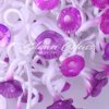 Lavender Poppies Hand Blown Glass Chandelier - Blown Glass Collective