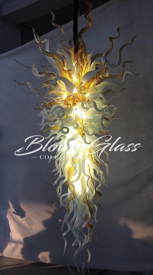 Milk and Honey Hand Blown Glass Chandelier - Blown Glass Collective