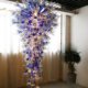 Purple Passion Hand Blown Glass Chandelier - Blown Glass Collective