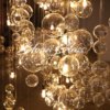 Modern Living Room Chandelier - Crystal Cascading Glass Chandelier - Blown Glass Collective