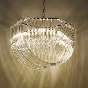 Contemporary Chandeliers - Glass Rapids - Blown Glass Collective