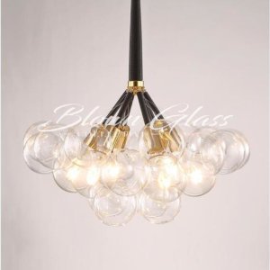 Modern Dining Room Chandelier - Global Motion - Blown Glass Collective