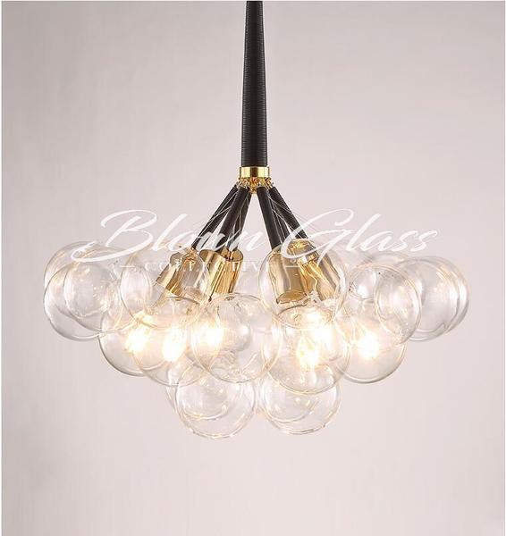 Modern Dining Room Chandelier - Global Motion - Blown Glass Collective