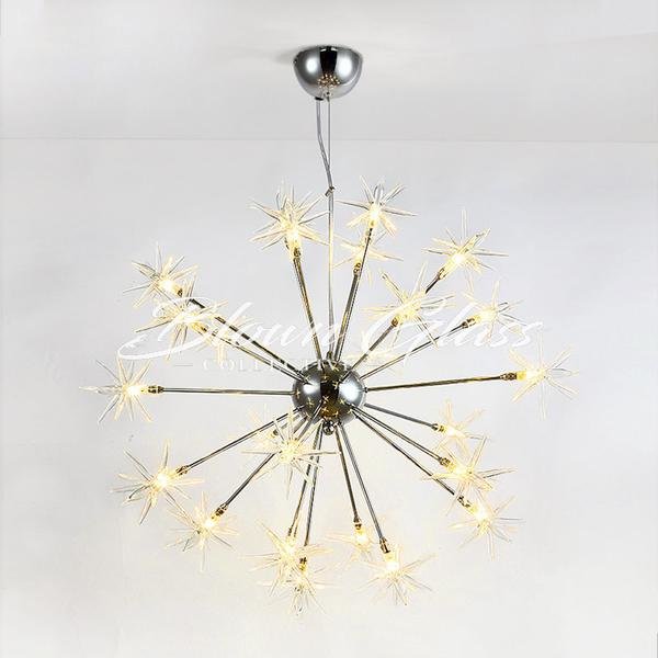 Pendant Lighting - Modern Star Light - Blown Glass Collective